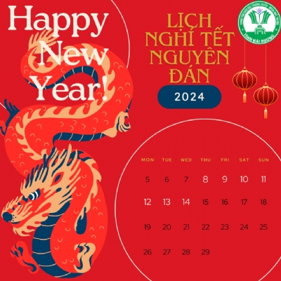 THÔNG BÁO LỊCH NGHỈ TẾT GIÁP THÌN 2024